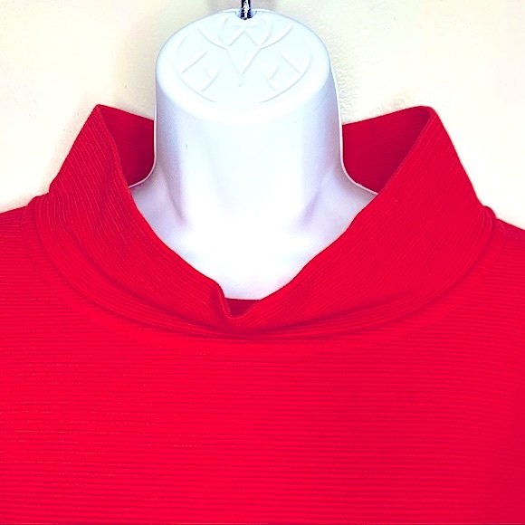 Boden Ribbed Zoe Ponte Dress Red Pepper size 6R - Picture 6 of 13